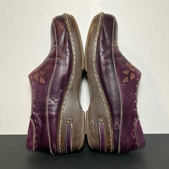 Womens SPRING STEP L'Artiste Burbank Purple Slip On Clogs / Size 7.5-8 EU 38 - Picture 3 of 8